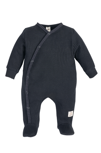 "Natural Waffel" Makoma Pajacyk niemowlęcy black