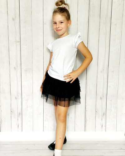 Kasia Bambarillo Bluzka z krótkim rękawem biały