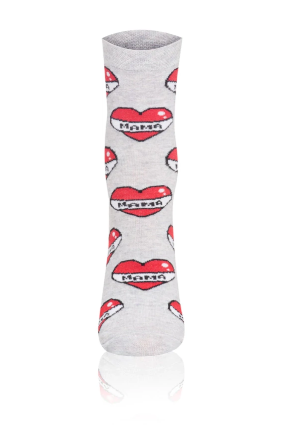 S122D Mama Italian Fashion Skarpety damskie - szary