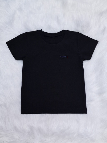 Classic Koszulka z haftem krótki rękaw Bambarillo czarny