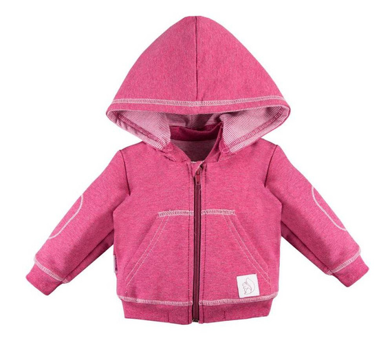 UNIQUE Ewa Klucze Bluza rozpinana z kieszeniami - bordo 