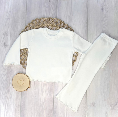 BI002 Mamatti Bluzka dziewczęca - biały