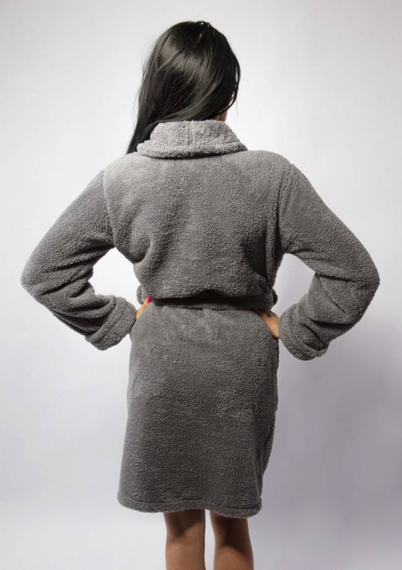 Eliza Podomka Szlafrok Damski Dkaren - szary