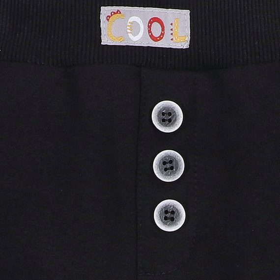 Alfabet Spodnie dresowe z bawełny organicznej Nini czarny