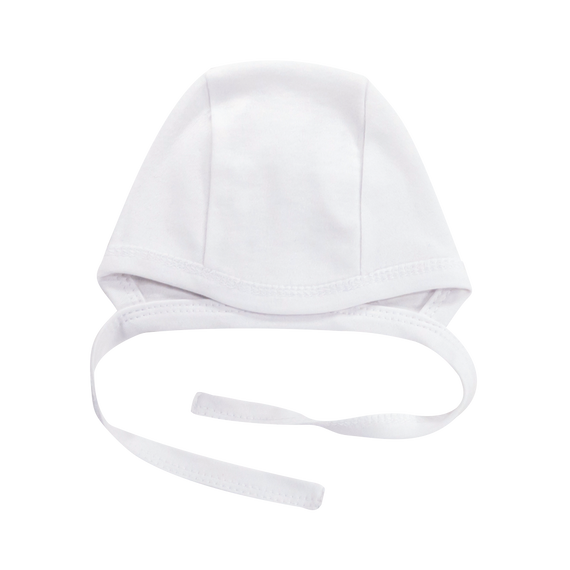 CKB002 Basic Mamatti Czapka wiązana - biały