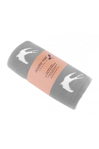 2108 Doctor Nap Kocyk bambusowy Swallow - grey
