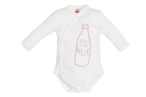 Body kopertowe dzidziuś "MILK GIRL" Makoma druk