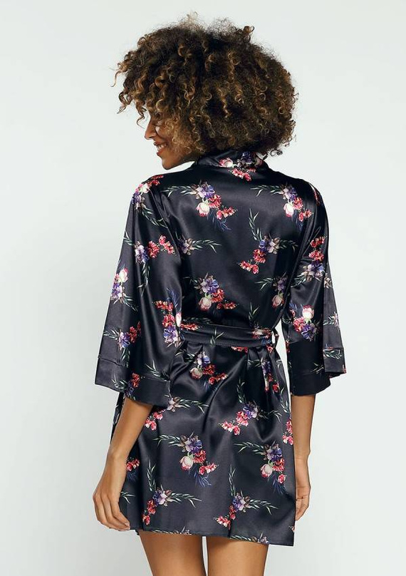 DK-P Flowers Podomka damska DKaren - granatowy 009