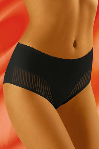 Eco-QI Figi damskie Wol-Bar - czarny