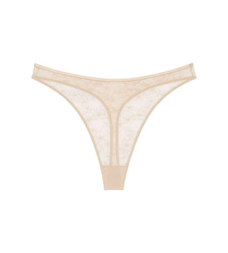 Bright Spotlight High Leg string Stringi damskie Triumph kremowy