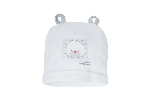 Czapka niemowlęca "WHITE ORGANIC" Makoma