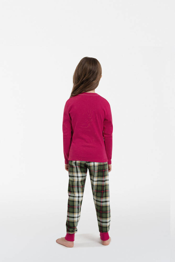 Zonda Italian Fashion Piżama dziecięca - amarant/druk