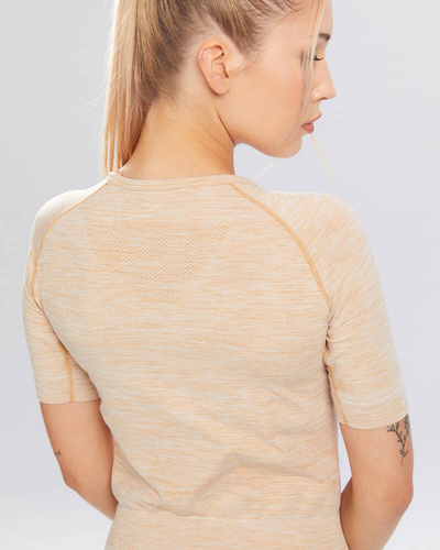 Melange Rashguard bluzka damska krótki rękaw Spaio iced coffee