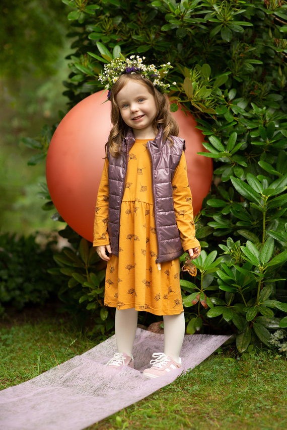 Magic Vibes Pinokio Sukienka, długi rękaw - żółty