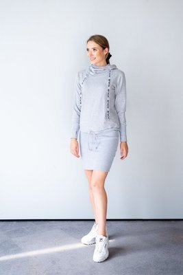 128 Dresowa Sukienka  MIRACLE- szary