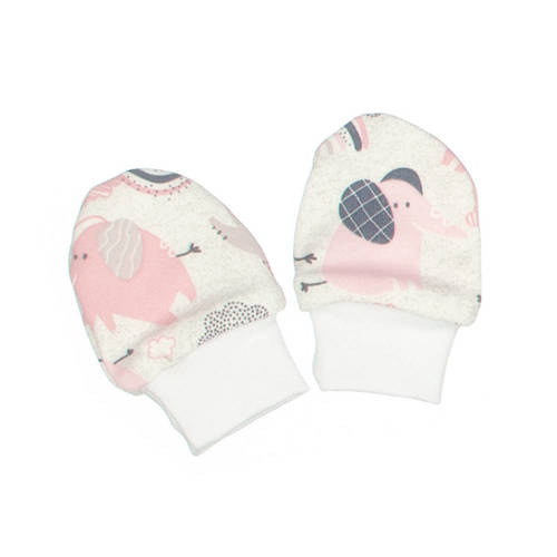 Słoniki Martex niedrapki rękawiczki różowy