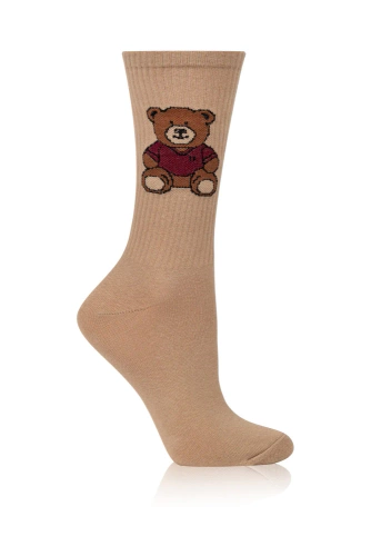 S180D Ted Italian Fashion Skarpety - beżowy