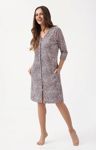 390 Szlafrok Damski Luna - panterka