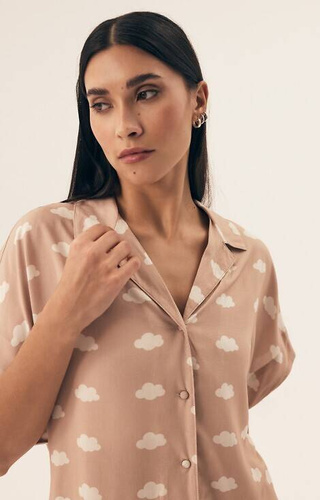 42645 Nubes Piżama Damska Henderson - sand