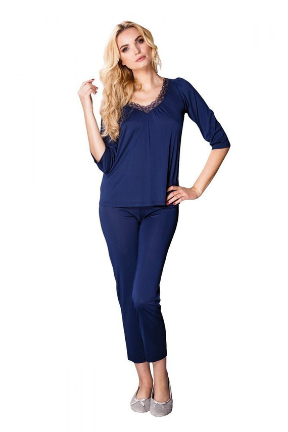 6202 Vivien Piżama damska Mewa morelowy