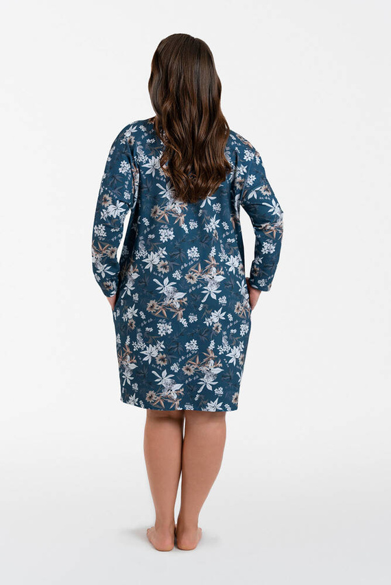 Nikjana tunika damska długi rękaw Italian Fashion - druk