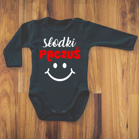 Body długi rękaw "Słodki pączuś" Moocha biały