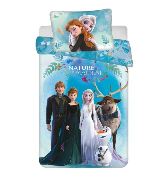 Frozen Kraina Lodu Pościel bawełniana do łóżeczka Jerry Fabrics niebieski 