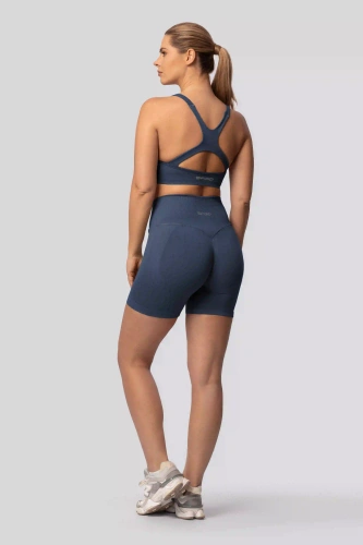 Spaio PUSH-UP PRO spodenki modelujące bezszwowe fitness szorty navy blue