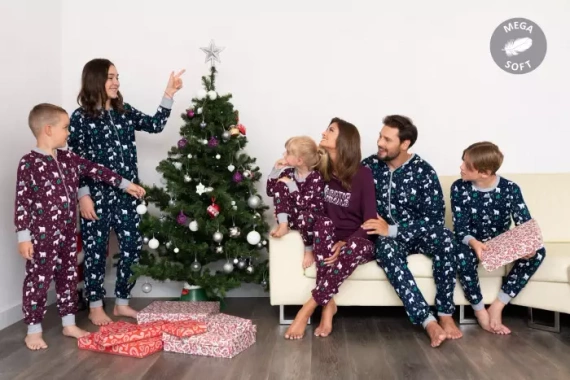 Sid talian Fashion Piżama dla dziecka - druk burgundowy