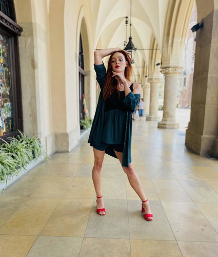 871 Visa Szlafrok damski Forex - butelkowy zielony