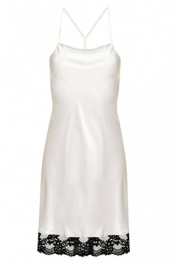 Kate Halka satynowa koszulka damska DKaren - jasny ecru