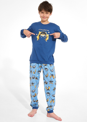 Piżama Chłopięca Cornette Kids Boy 593/188,966/188  Bat 3 Jeans 100% Bawełna
