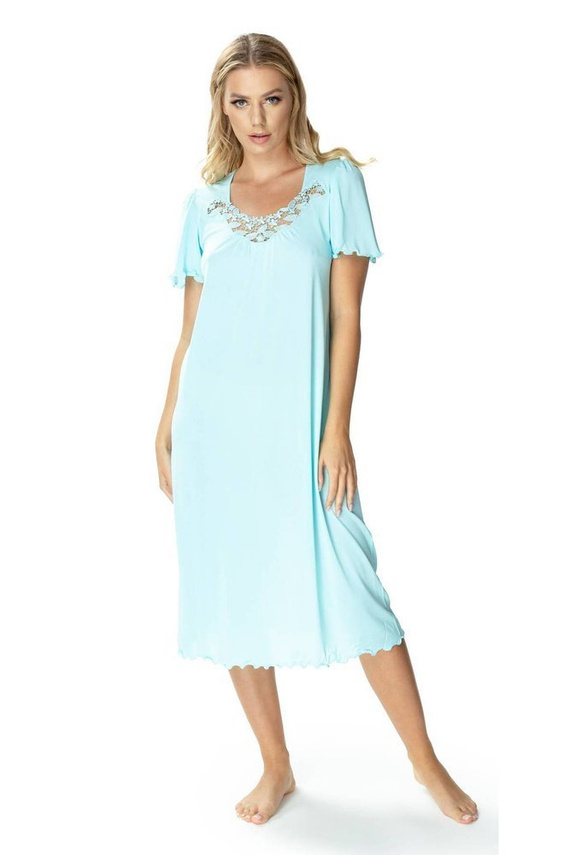 4112 Beatriz halka koszula nocna damska Mewa miętowy