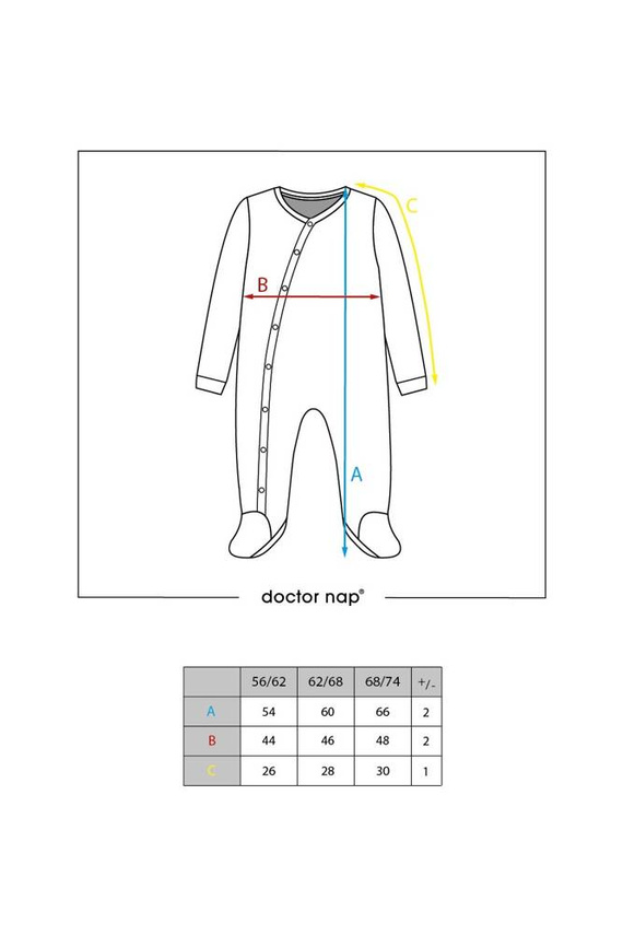Pajacyk niemowlęcy 4295 Doctor Nap - pool blue