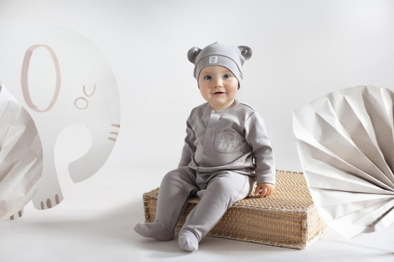 "Slow Life" Pinokio Czapka niemowlęca - beż