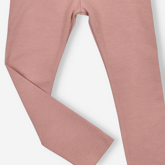 KAR-0041/BRO Legginsy dziewczęce Lagarto Verde - brudny róż