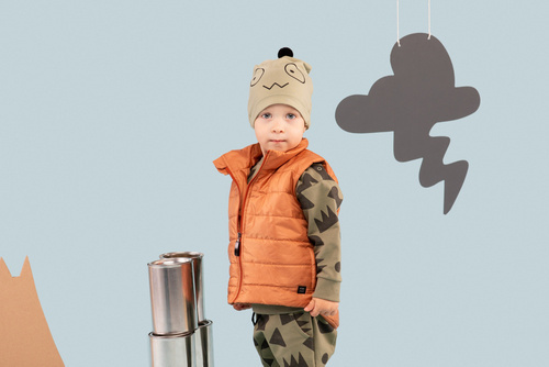 Olivier Pinokio Bezrękawnik dla chłopca - brąz