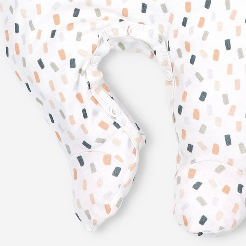 ABN-5325/KRE Śpiochy z bawełny organicznej Nini kremowy