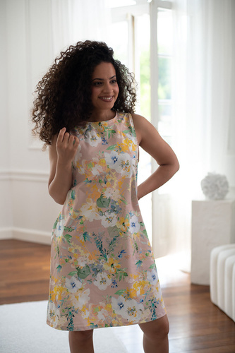 Lovely Dress Midi Milk&Love sukienka ciążowa i do karmienia granatowa w groszki