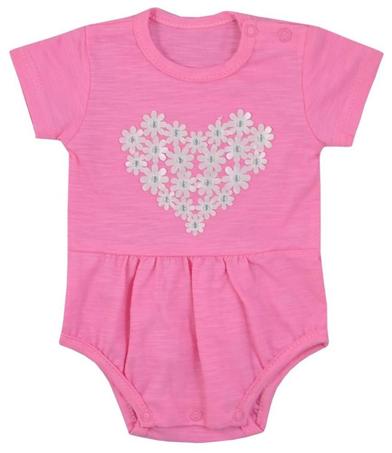 Bawełniane Body krótki rękaw "MARCELINKA" Koala-biały