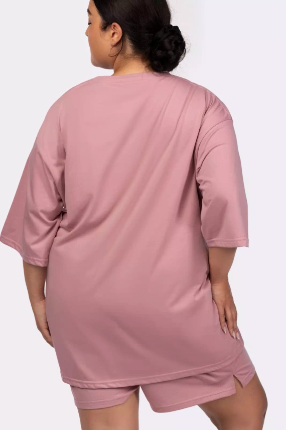 Joy shortsleeve Piżama damska Mona pink