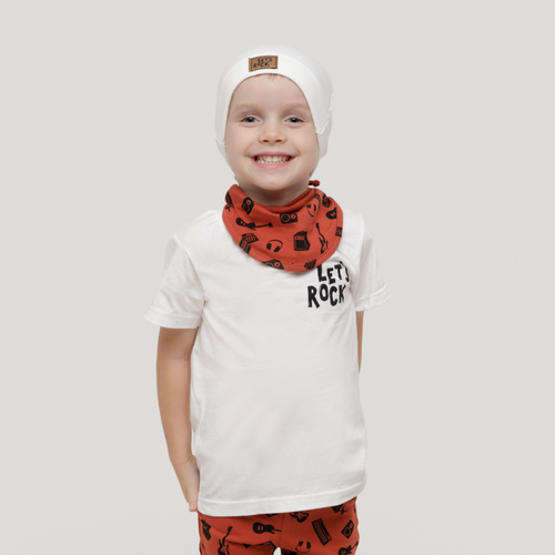 Lets Rock Pinokio Koszulka z nadrukiem - ecru