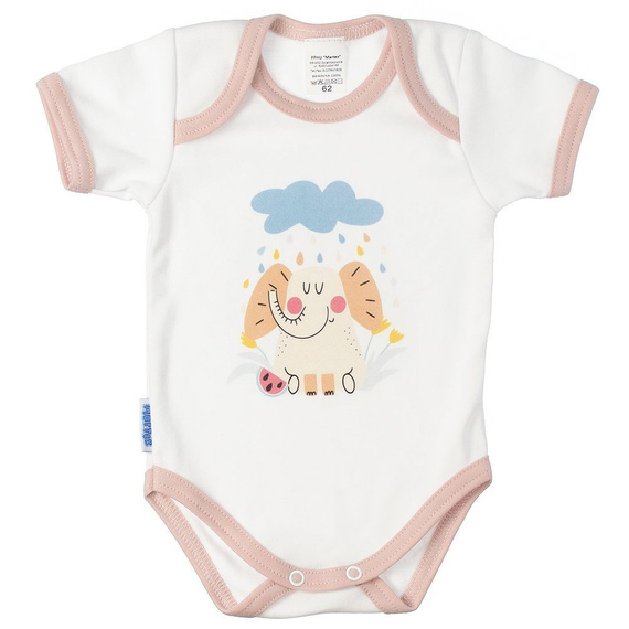 Kids Rule Martex body niemowlęce krótki rękaw pomarańczowy