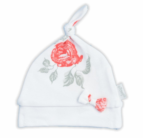 Czapeczka niemowlęca 168054 "Róża" Nicol