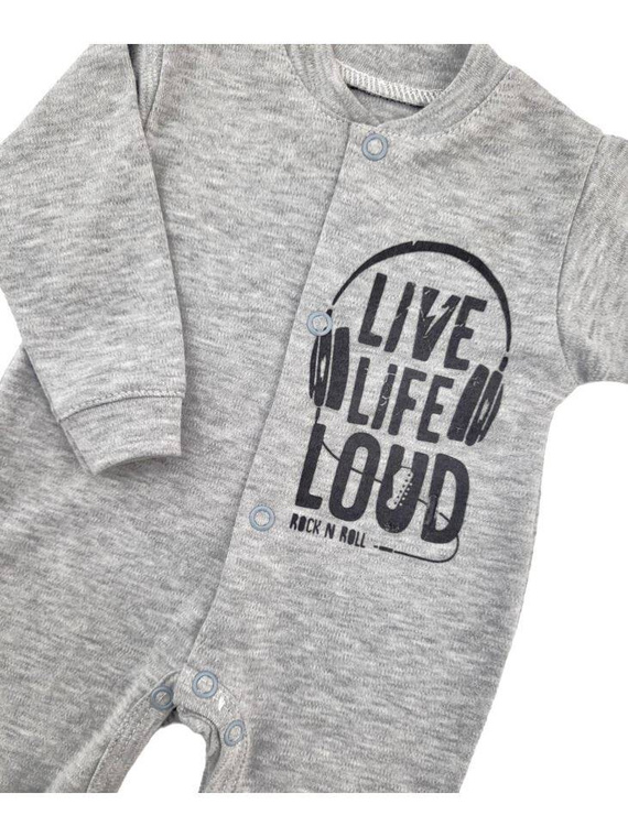 "Music" Terjan Pajac bawełniany - szary