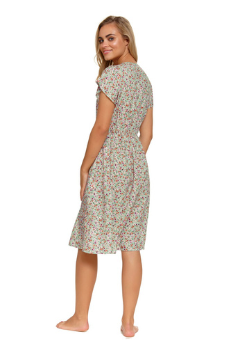 TW.5136 Koszula Nocna Doctor Nap - green flowers