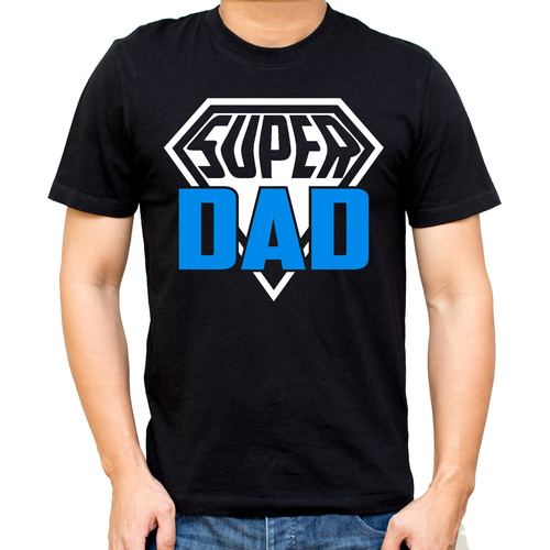 "Super dad" Moocha koszulka męska czarny