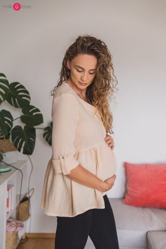 Mother Nature Milk&Love Tunika do karmienia sosnowa zieleń