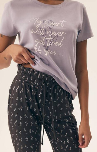 42658 Naturaleza Piżama Damska Henderson - lavender