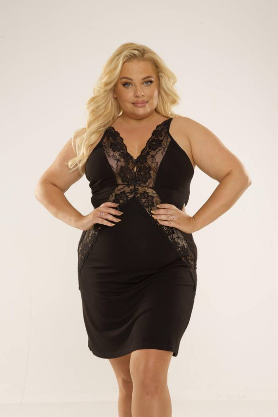 879 Agnes Koszula nocna Forex - czarny